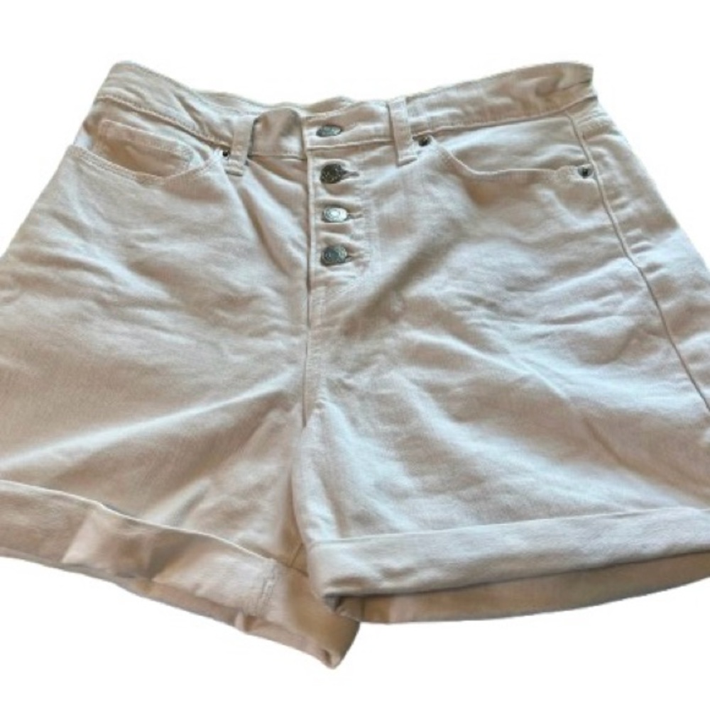 Banana Republic High Waist White Shorts
